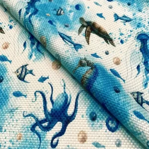 Tecido Estampa Fundo do Mar
