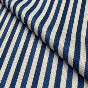 Tecido Listrado Azul Marinho