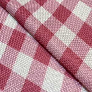 Tecido Estampa Xadrez Rosa