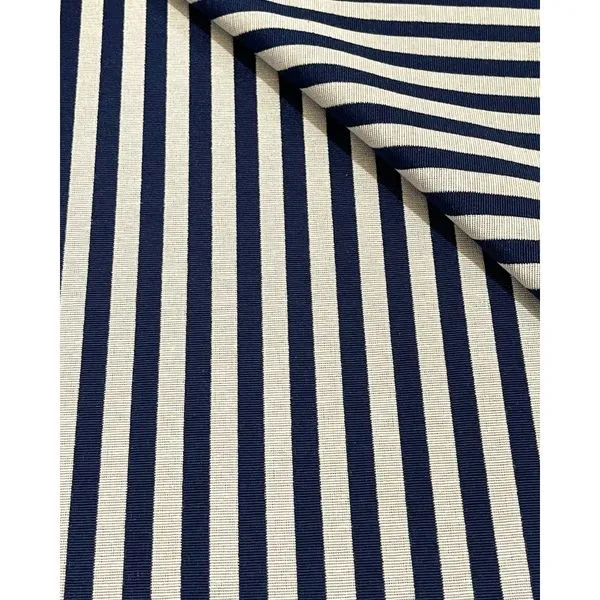tecido listrado azul marinho