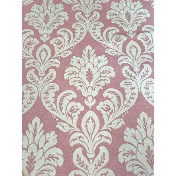 tecido adamascado rosa bebe