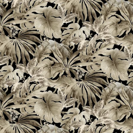 tecido estampa folhagens