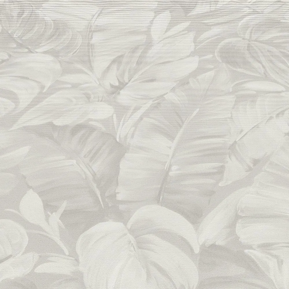 papel de parede folhagem cinza