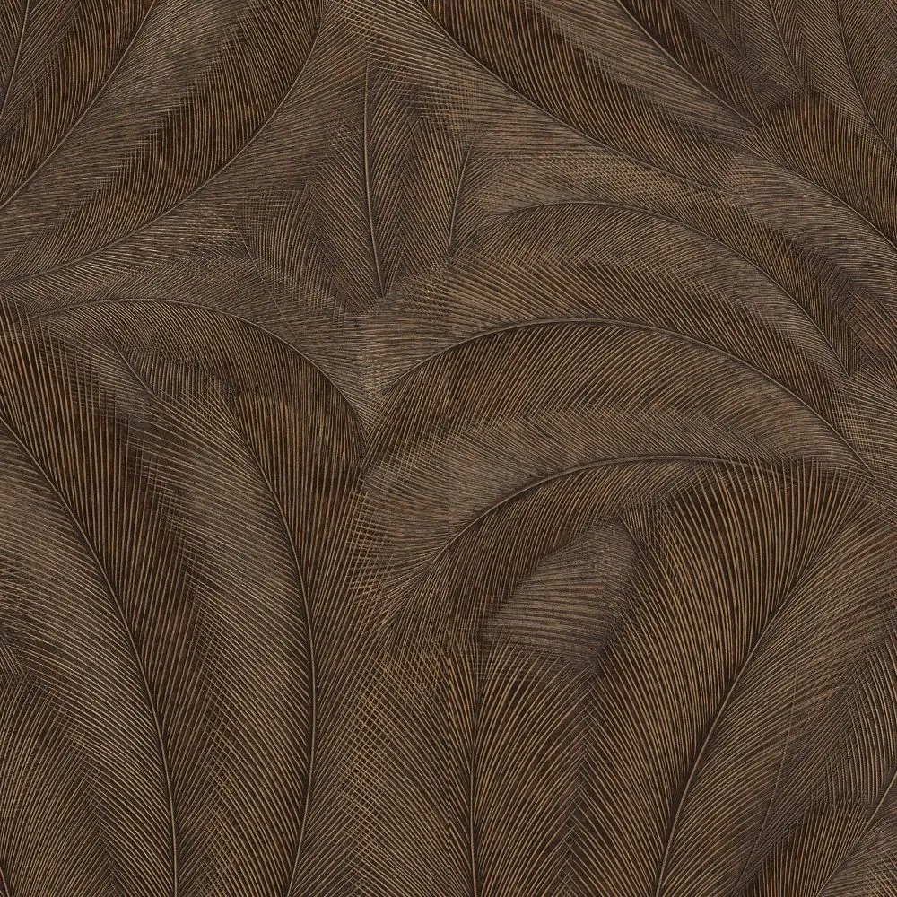 papel de parede folhas marrom