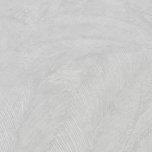 Papel de Parede Folhas Cinza