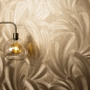 Papel de Parede Folhas Douradas