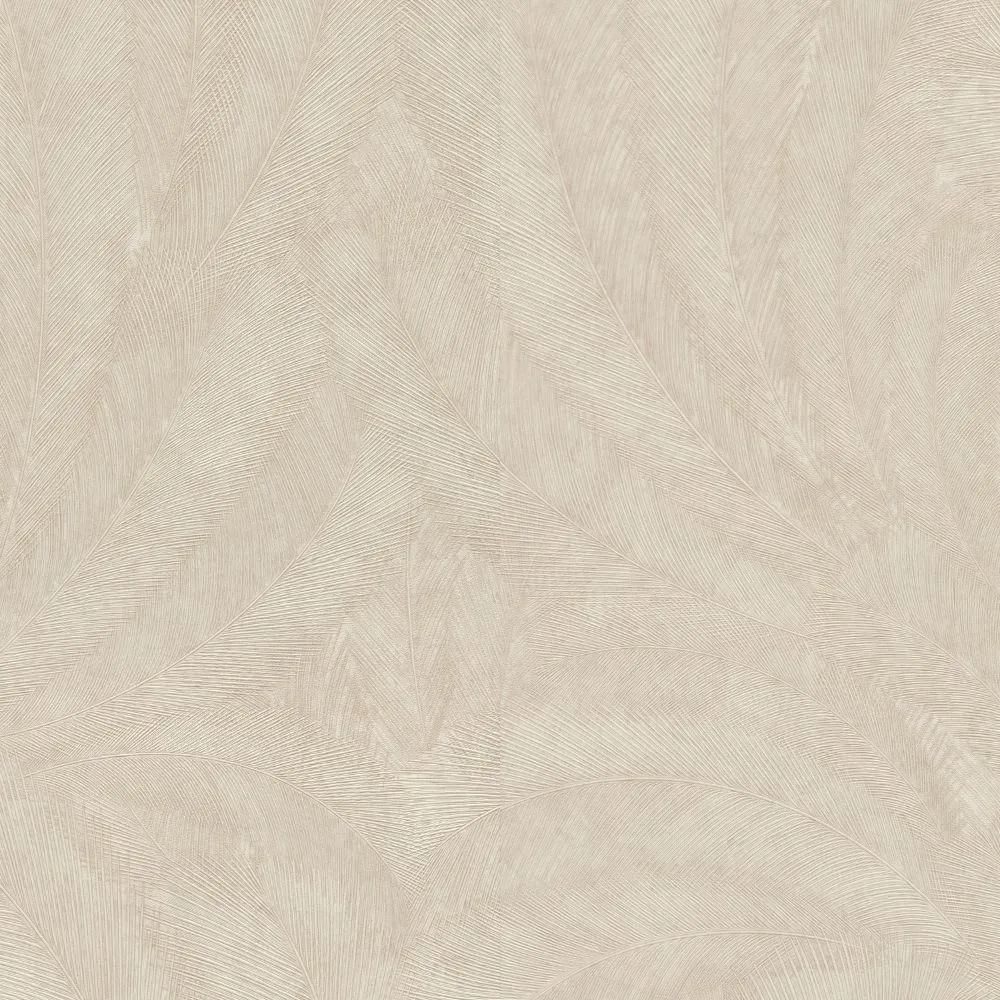 papel de parede folhas bege