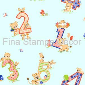 Papel de Parede Números e Bichinhos