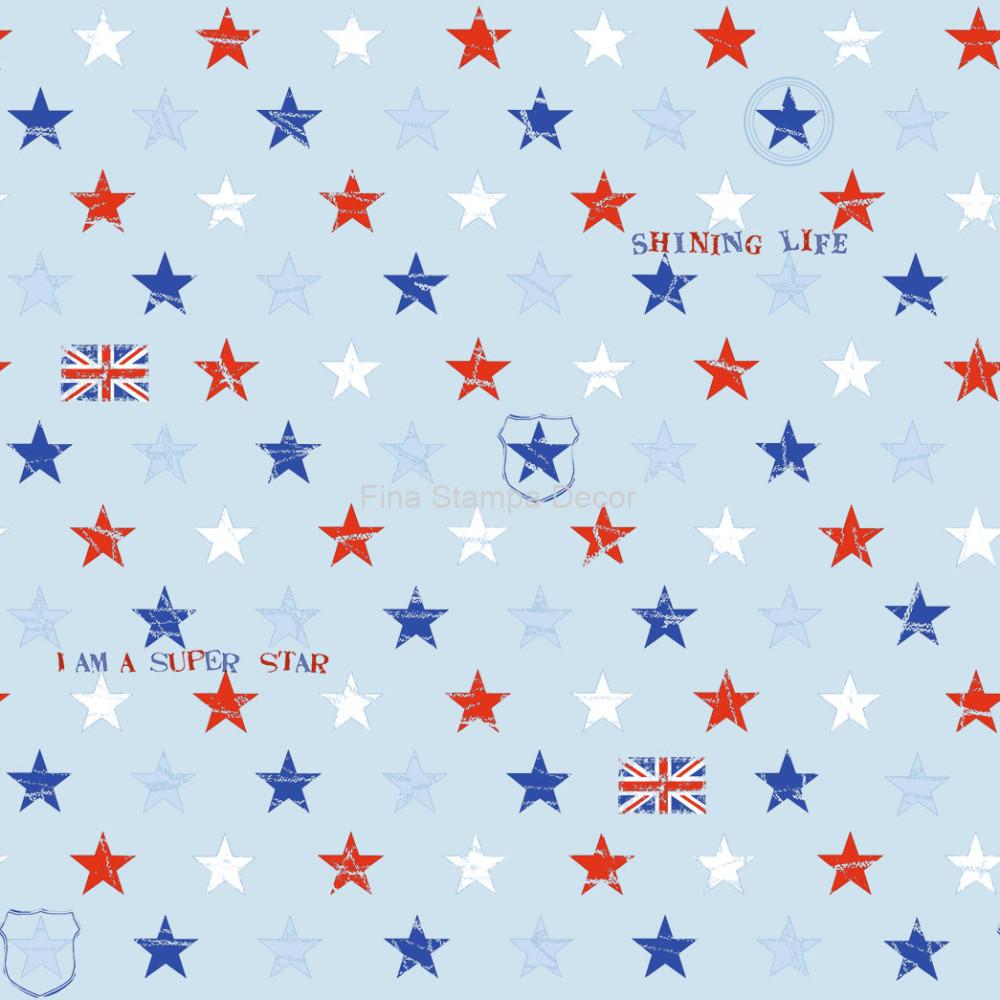 papel de parede estrelas azul