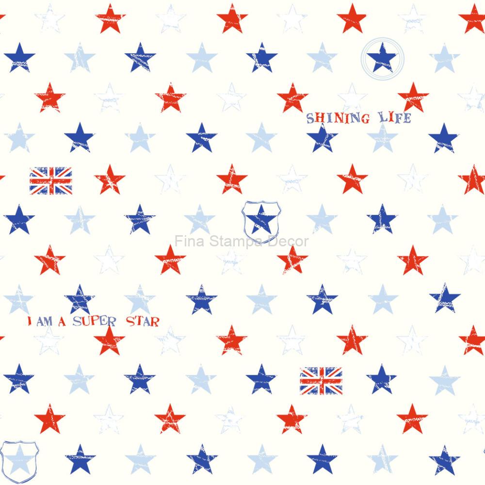 papel de parede estrela azul e vermelha