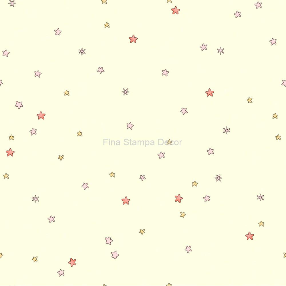 papel de parede amarelo estrelinhas