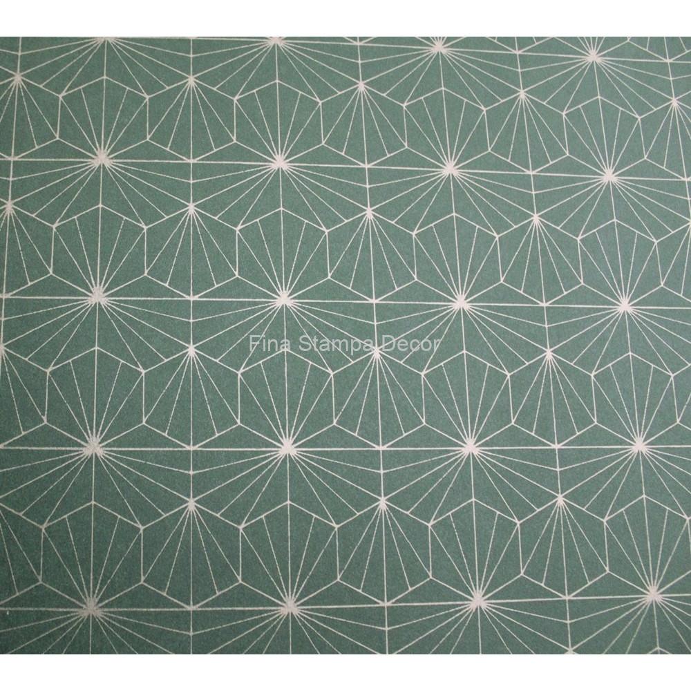 papel de parede geométrico verde