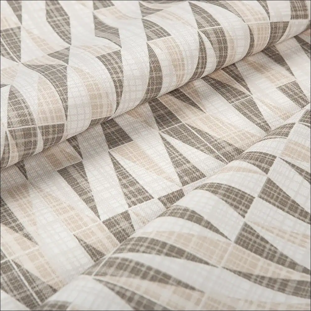 tecido impermeável geométrico cinza