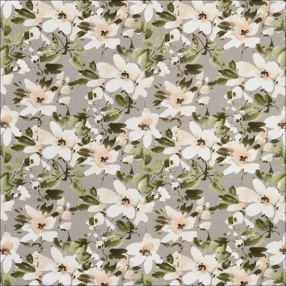 tecido impermeável floral branco