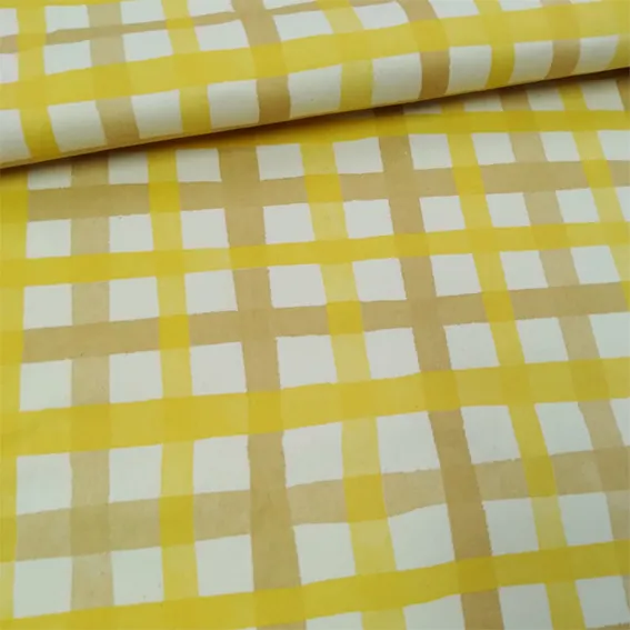 sarja xadrez amarela e bege