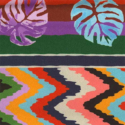 tecido sarja chevron colorido