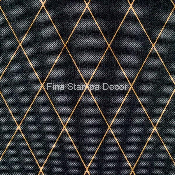 tecido geométrico azul marinho