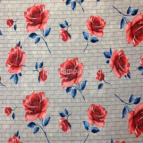 tecido estampa floral rosas