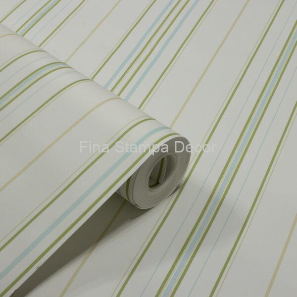 Papel de Parede Listrado Verde - Imagem 2