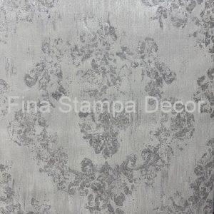 Papel de Parede Adamascado Cinza