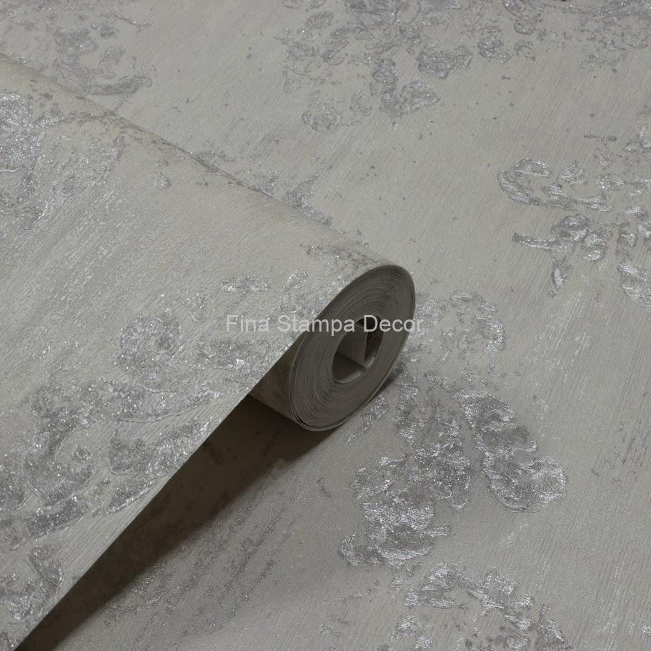 Papel de Parede Adamascado Cinza - Imagem 2