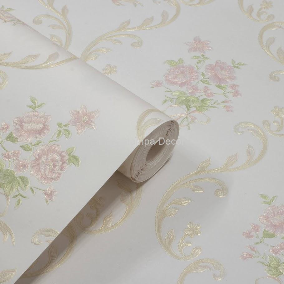 papel de parede floral delicado