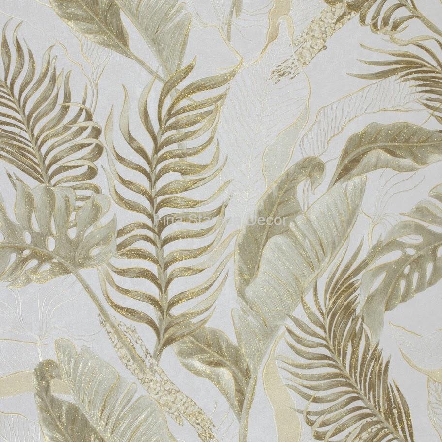 papel de parede estampa folhagens