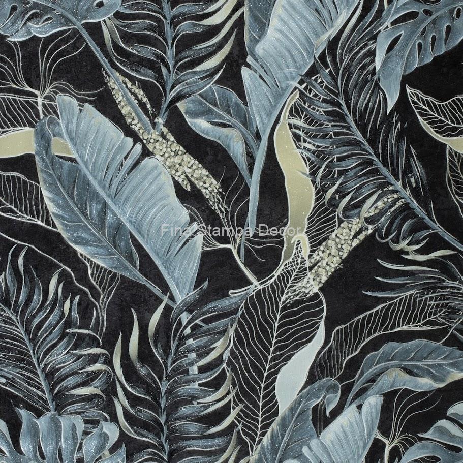 papel de parede estampa folhagens