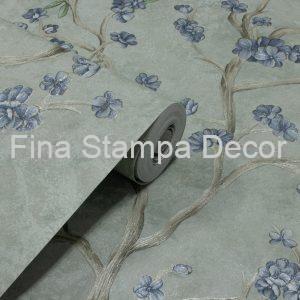 Papel de Parede Flores e Galhos