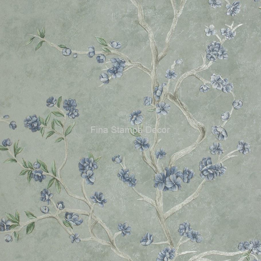 papel de parede flores e galhos