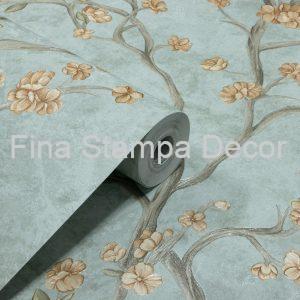 Papel de Parede Flores e Galhos