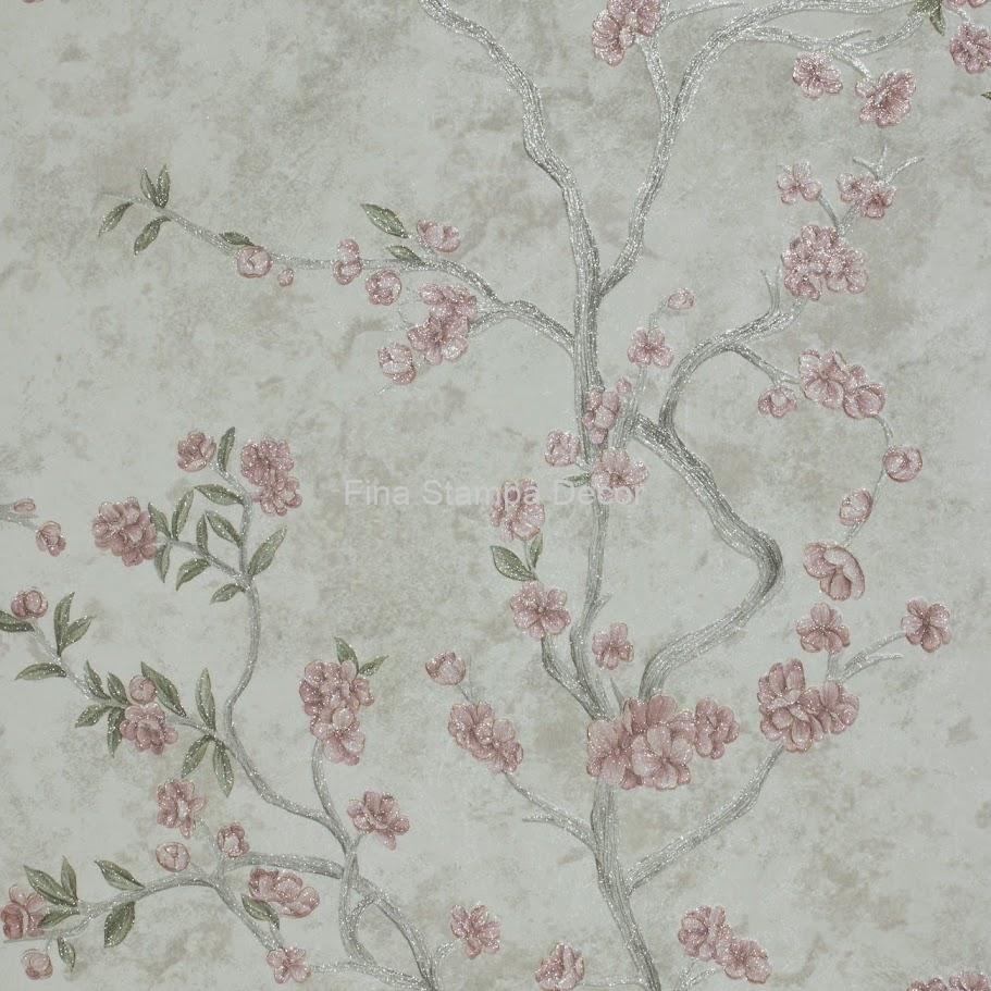 papel de parede galhos e flores