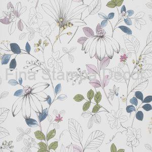 Papel de Parede Floral Estilizado