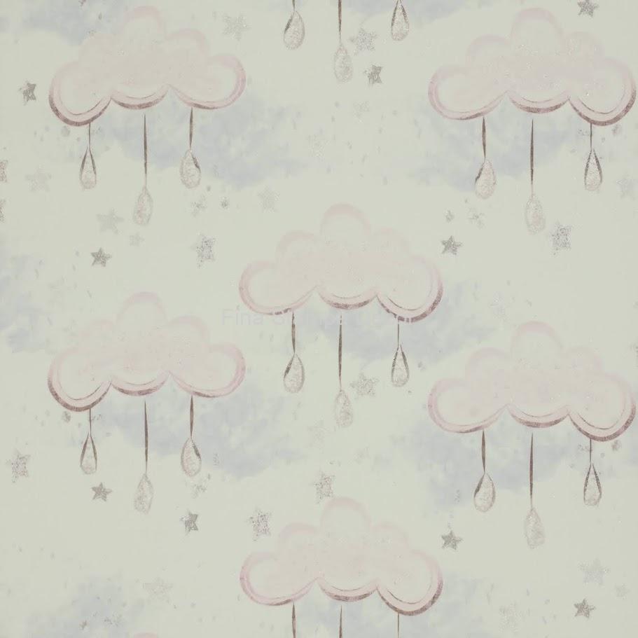 papel de parede nuvens rosa