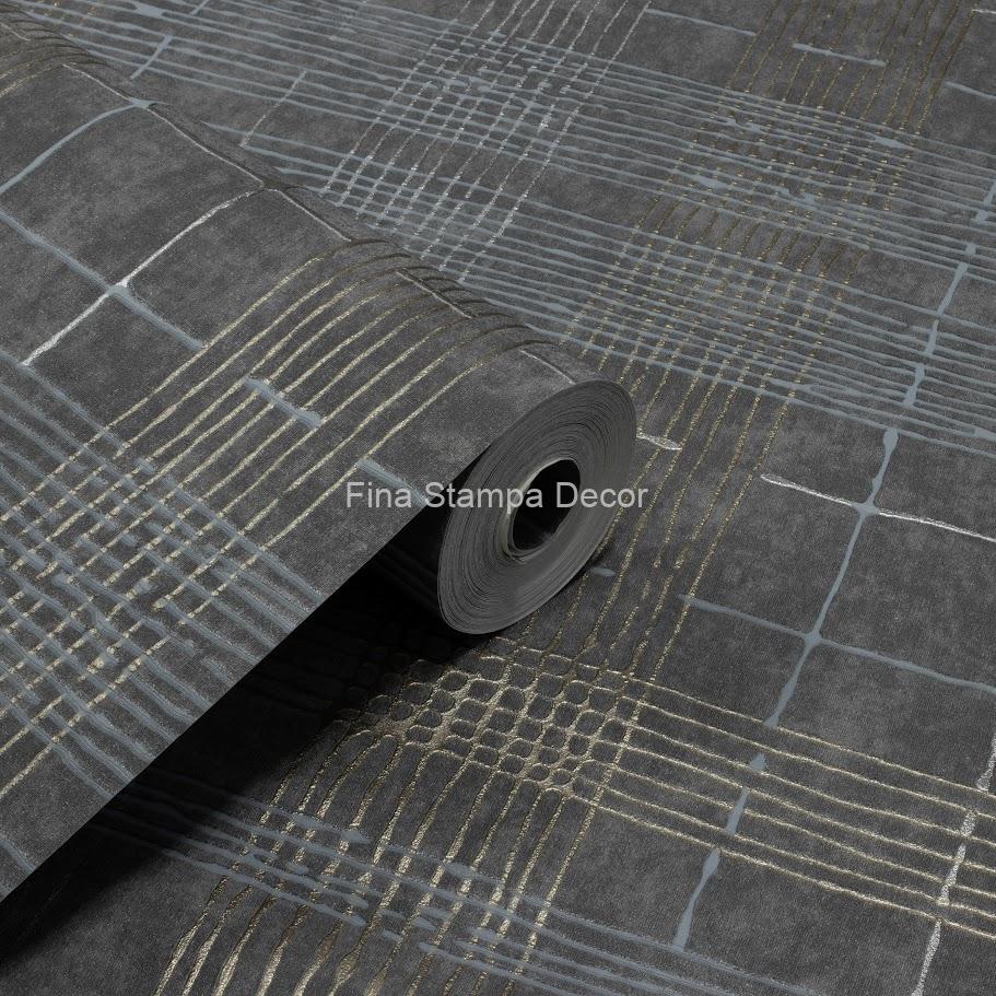 Papel de Parede Xadrez Cinza - Imagem 2