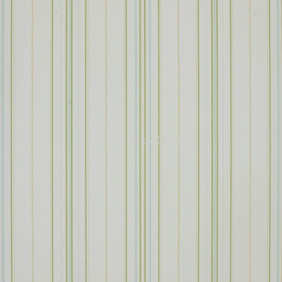 papel de parede listrado verde