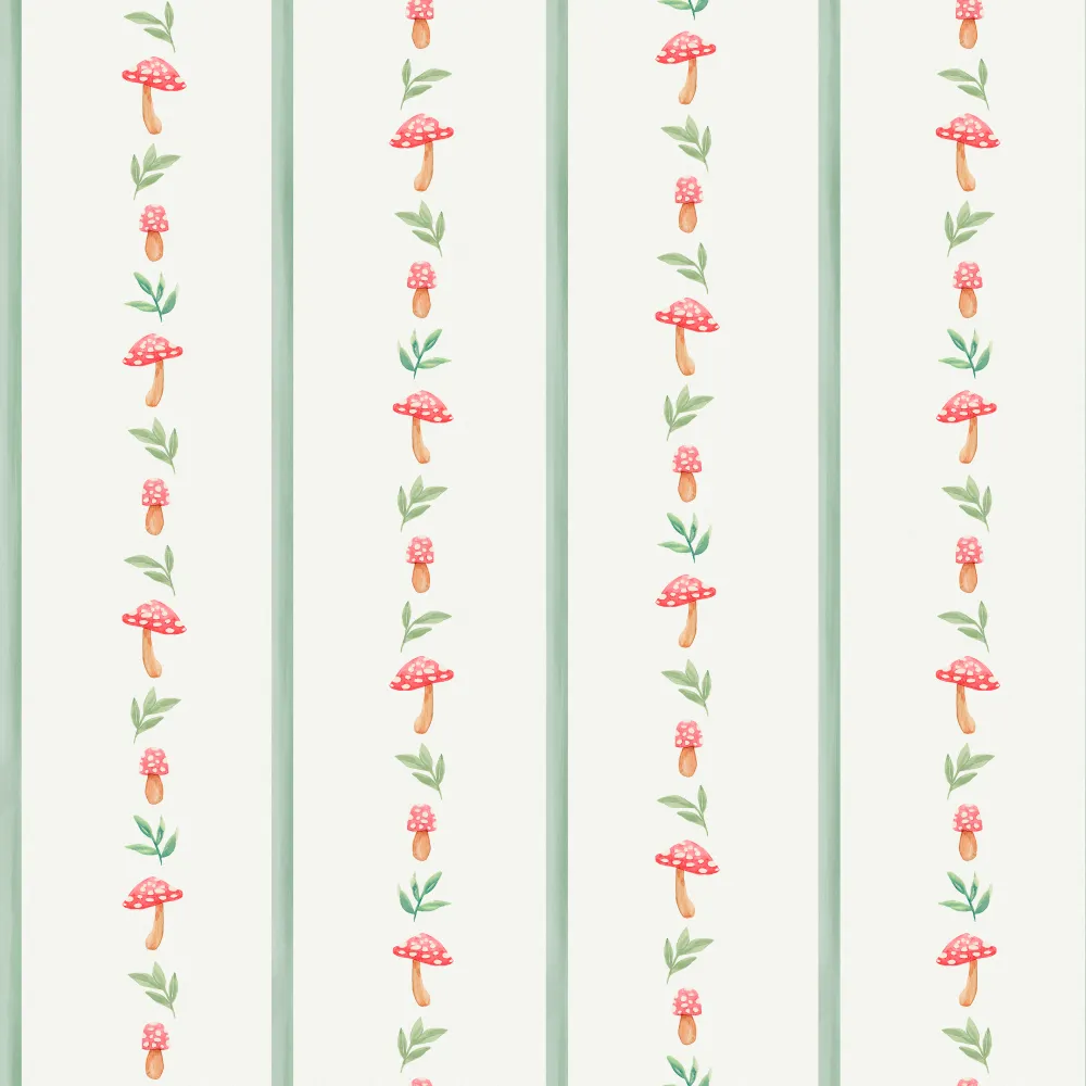 papel de parede jardim listrado