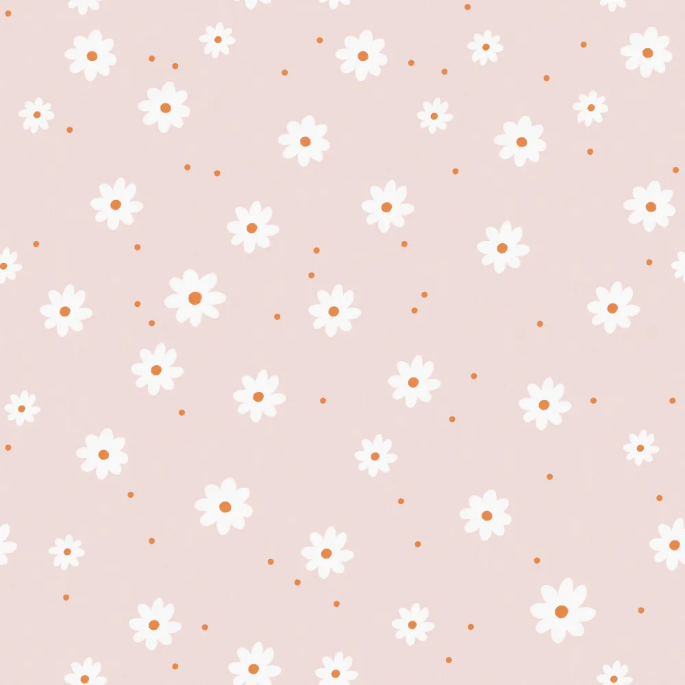 papel de parede rosa margaridas