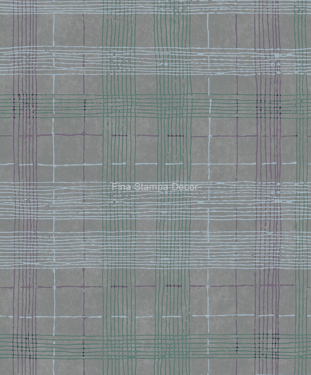papel de parede tartan cinza
