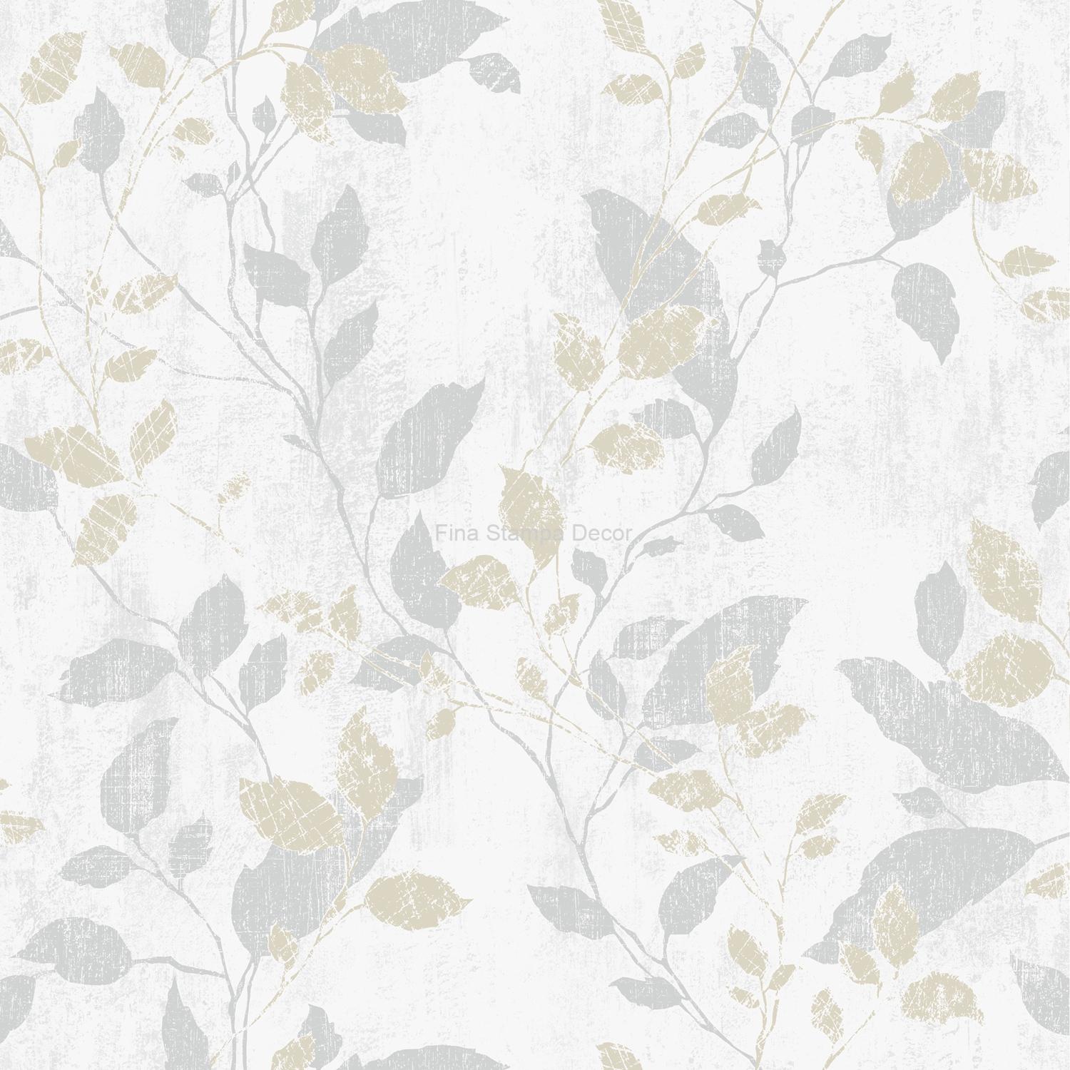 papel de parede estampa folhas