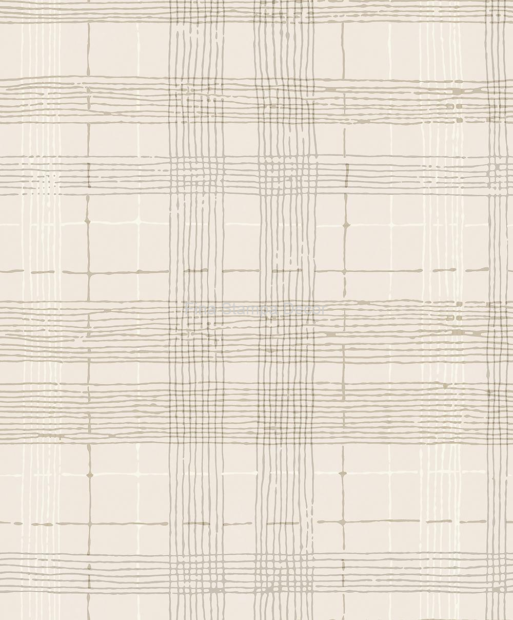 papel de parede tartan bege