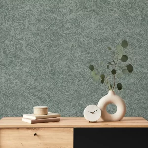 Papel de Parede Verde Folhas