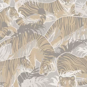 Papel de Parede Tigre Bege