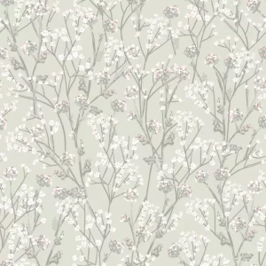 Papel de Parede Floral Verde