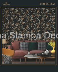 Papel de Parede Marrom Folhas - Imagem 2