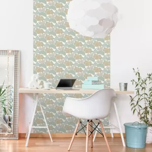 Papel de Parede Arvoredo colorido