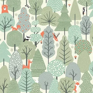 Papel de Parede Floresta Verde