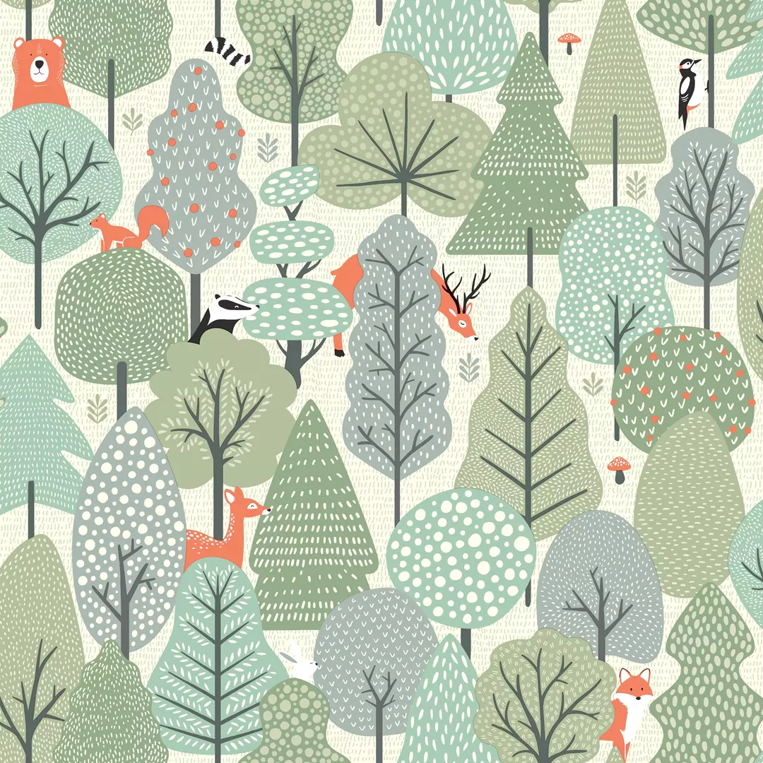 papel de parede floresta verde