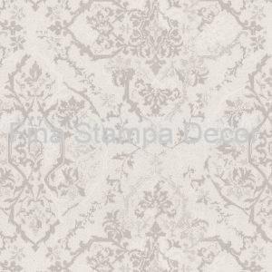 Papel de Parede Adamascado Cinza