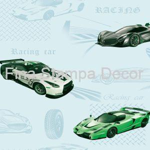 Papel de Parede Azul Automóveis